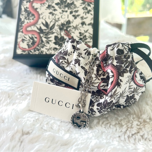 BRAND NEW Authentic GUCCI Interlocking G pendant necklace - Picture 6 of 12